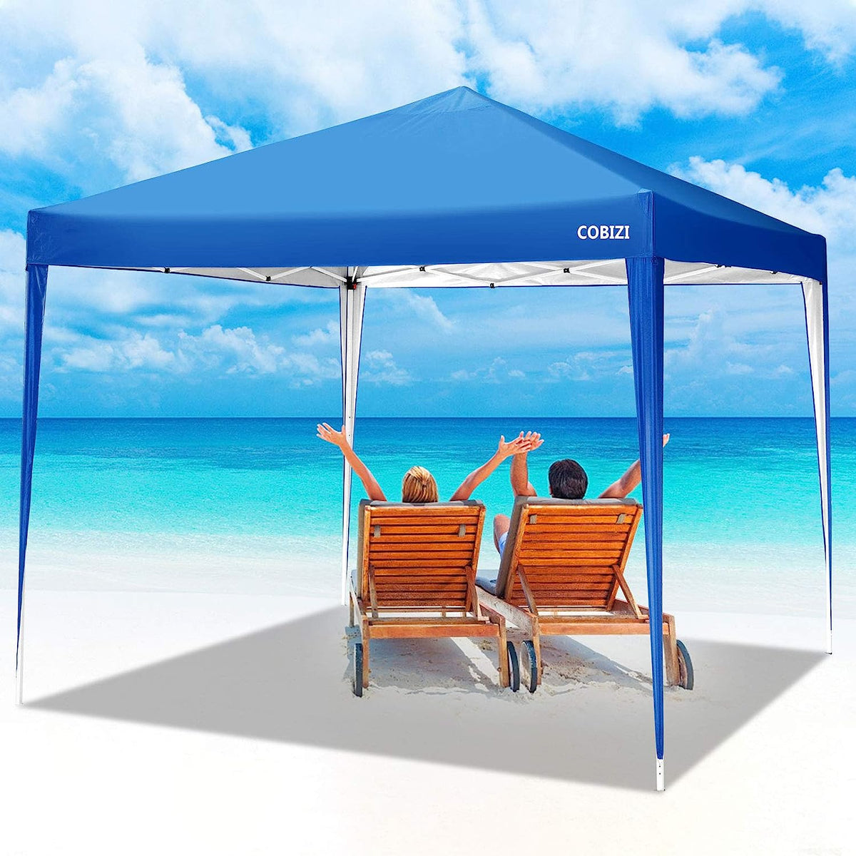 Carpa cenador 3x3 m Plegable Resistente al Agua, Incluye Bolsa. 4 Paredes, Protección UV 50+, Ajustable en Altura. COBIZI
