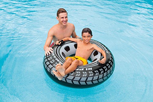 Intex 56268NP - Rueda hinchable neumático y con asas, diámetro 114 cm | maxjardin