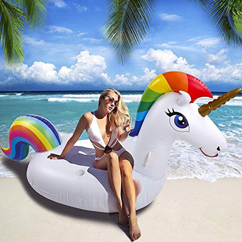 Unicornio Inflable gigante para Adultos y Niños para Piscina. NEWYANG