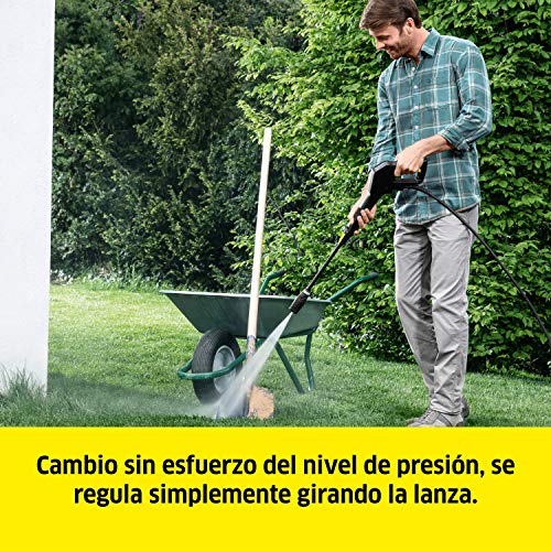 Cambio de presión de la Hidrolimpiadora Kärcher de alta presión K 3 Power Control, inteligente soporte con la App, efectivo contra la suciedad diaria, 120 bar, 1.600W, 380L/h, Color amarillo/negro
