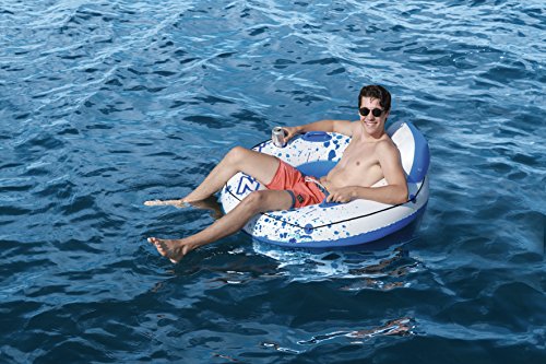 Flotador Hinchable con Respaldo Luxury Lounge 119 cm. Vista en el mar. 43108 - Bestway