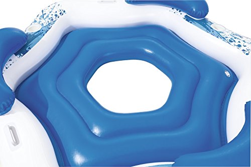Colchoneta gigante para 3 personas Hinchable con Respaldo 199x176 cm. Detalle hueco central. 43111 - Bestway