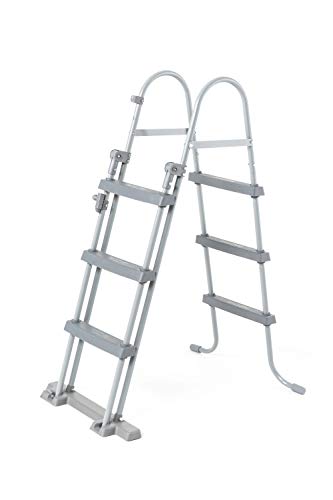 Piscina elevada Desmontable tipo Tubular Power Steel 427x250x100 cm Depuradora Cartucho 2.006 l/h Escalera y Cobertor Diseño Rattan 【7.250 litros】. BESTWAY 56714