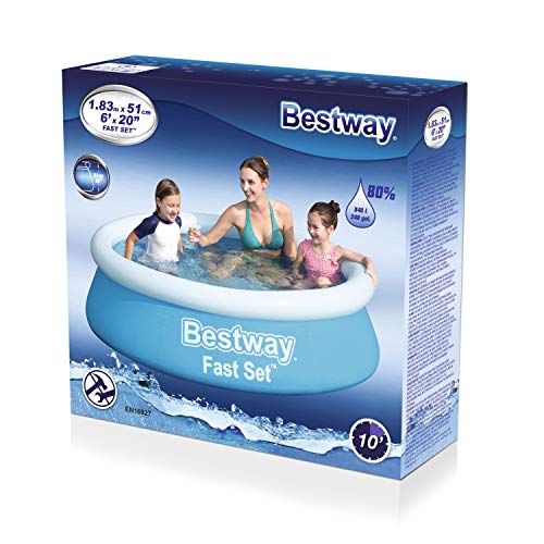 Hinchable Infantil Fast Set Mi Primera 183x51cm, Azul, 1.83m x 51cm 【8.124 litros】