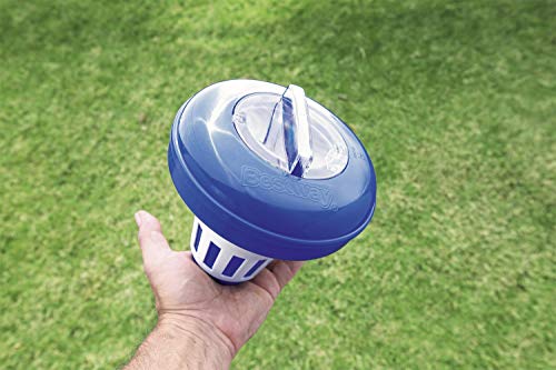 Comparativa de tamaño del Dispensador Cloro Flotante Ajustable Grande (Ø 16,5 cm.), varios, 16.5x16.5x17.2 cm. 8320532 - Bestway