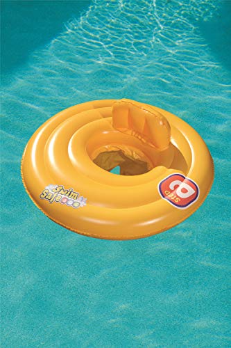 Vista en piscina de Flotador para Bebé Swim Safe Baby Seat. Bestway