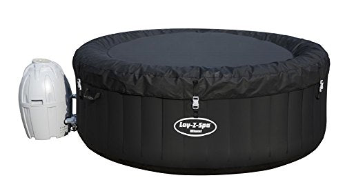 Vista general con la funda protectora en el Spa Bestway Miami 54123 Lay Z Hinchable para 2-4 Personas. Bestway