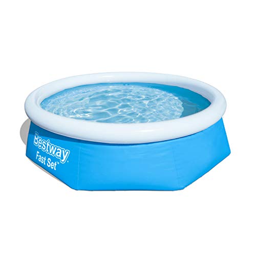 Vista general de Piscina inflable Desmontable Autoportante con válvula de drenaje, 244x66 cm 【2.300 litros】FastSet Pool. Bestway