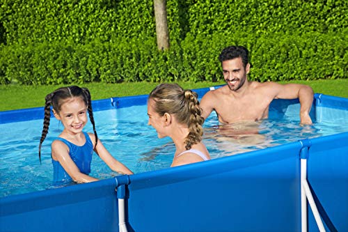 Piscina Desmontable Tubular, Azul de 3.500 litros. Medidas: 300x201x66 cm. Bestway Steel ProPool Media - detalle - ambiente 5
