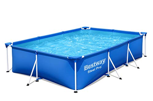 Piscina Desmontable Tubular, Azul de 3.500 litros. Medidas: 300x201x66 cm. Bestway Steel ProPool Media - detalle - 2