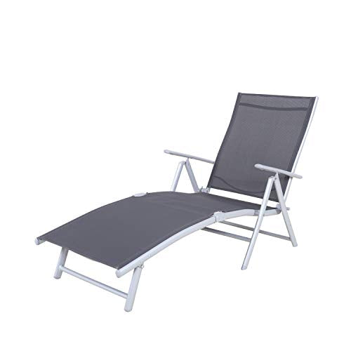 Tumbona Korfu Basic, 147 x 63,5 x 87 cm. Chicreat