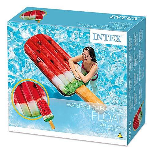 Colchoneta hinchable helado de sandía 76 x 191 cm. Intex 58751eu