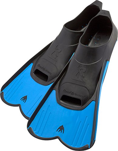 Aletas Azul claro, natación Unisex-Youth, 35/36. Cressi
