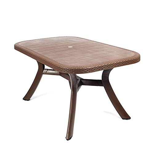 Mesa de Conjunto Luxe de 6 sillas y 1 Mesa Caribe Chocolate. CREVICOSTA | maxjardin