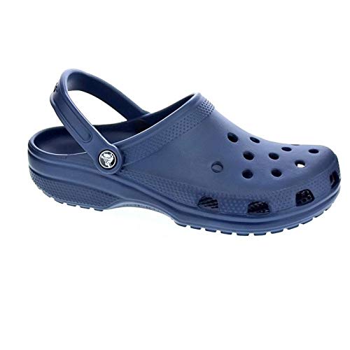Vista de perfil Zuecos Unisex Adulto, Azul (Navy), 36/37 EU. Classic Clog, Crocs