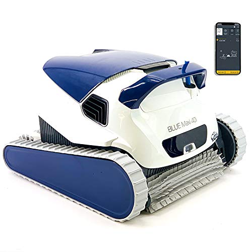 Robot automático para Piscinas Fondo y Paredes Blue Maxi 40i Sistema de navegación preciso Clever Clean. Control Remoto App MOVIL Bluetooth. limpiafondos. DOLPHIN