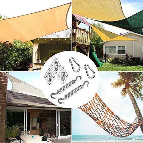Distintos usos para el Kit de Montaje para Toldo 24 Piezas de Acero 304 Inoxidable. Emooqi