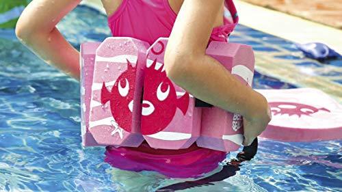 Niña en piscina con Flotador de cintura Beco Sealife infantil 96071-4, Rosa hasta 30kg | maxjardin
