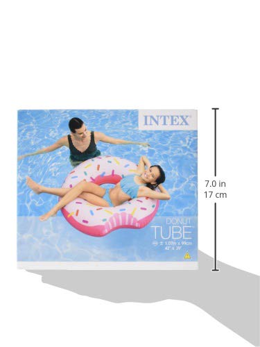 Rueda hinchable donut de fresa 107 x 99 cm. intex 56265np