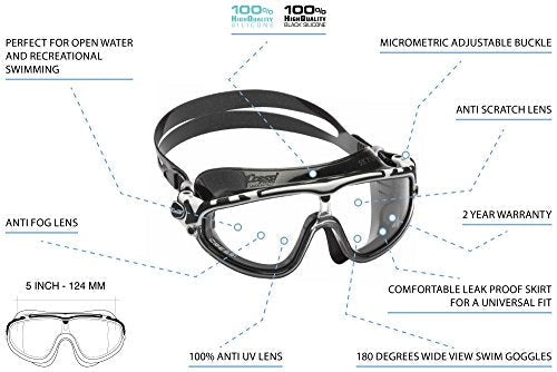 Gafas unisex de natación anti-vaho. Características. Cressi Skylight | maxjardin