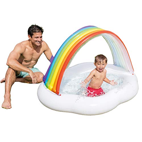 Piscina bebé Toldo Arcoiris 57141NP - Intex. Ambiente