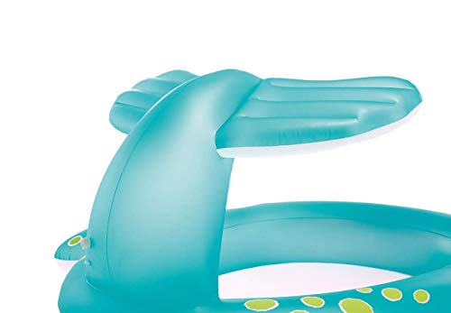 Piscina hinchable infantil ballena, 233 litros, Multicolor, 208 x 157 x 99 cm. 57435 - Intex