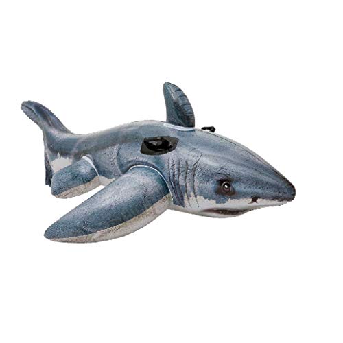 Tiburón hinchable fotorrealista con 2 asas, 173 x 107 cm 57525NP - Intex