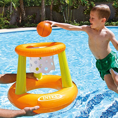 Canasta baloncesto hinchable y flotante para piscina 67 x 55 cm. 58504NP - Intex