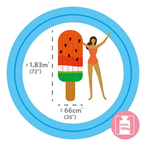 Colchoneta hinchable gigante Helado de sandía 76 x 191 cm 58751EU - Intex