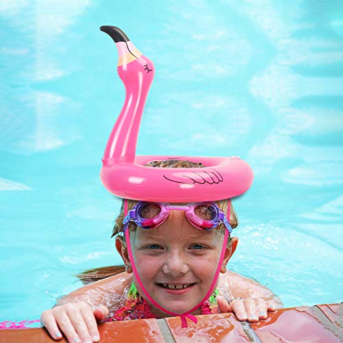 Juego de Flamenco Inflable de Lanzamiento de Anillos con 12 Anillas y 2 Flamenco para Fiesta en la Piscina. 14PCS - KATOOM