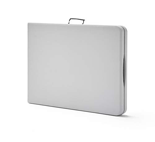 Plagado de Mesa Plegable en maleta Multifuncional, Blanco, 200x74x74cm. Folding 200. KG KitGarden