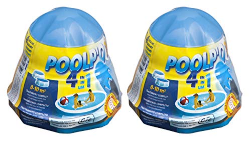 Pack 2 dosificadores flotantes para el mantenimiento del agua de la piscina de 0-10 m3, 2 x 250 gr. 08012X2. Gre