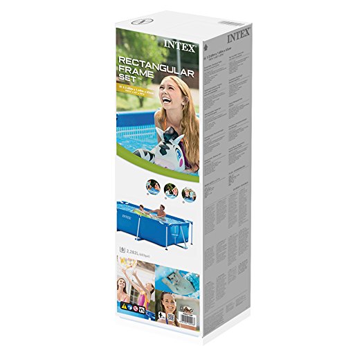 Packaging de piscina Intex 28271NP Small Frame - Piscina desmontable, 260 x 160 x 65 cm, 【2.282 litros】 | maxjardin