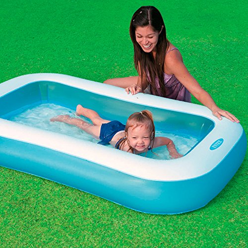 Intex 57403NP - Piscina hinchable rectangular 166 x 100 x 25 cm, 90 litros | maxjardin