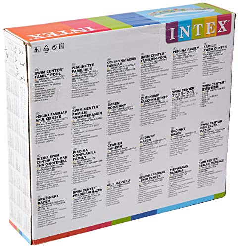 Piscina hinchable rectangular 262 x 160 x 46 cm de 640 litros. intex 56490np
