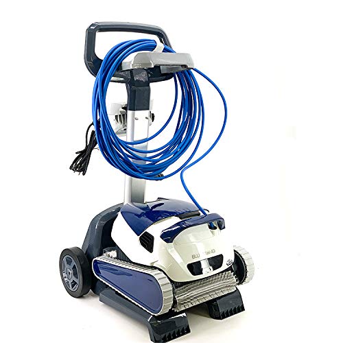 Vista de robot en el carro del Robot automático para Piscinas Fondo y Paredes Blue Maxi 40i Sistema de navegación preciso Clever Clean. Control Remoto App MOVIL Bluetooth. limpiafondos. DOLPHIN