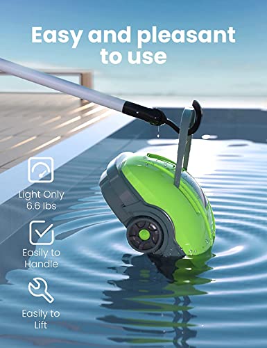 Fácil uso del Aspirador Automático de piscinas WYBOT. Características
