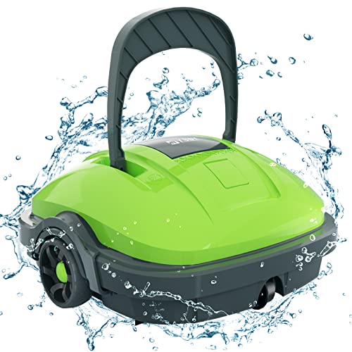 Robot Limpiafondos WYBOT MUY BARATO para Piscina. Aspirador Automático 50 Minutos Succión Potente, Motor Dual, Filtro Fino de 180 μm. Piscinas sobre/en el Suelo de hasta 50 m² (Verde)
