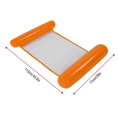 Hamaca Silla Inflable para Piscina o Playa (Naranja)