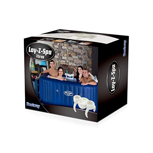 Packaging de Soporte para Bebidas para SPA, color Blanco. Lay-Z. Bestway | maxjardin