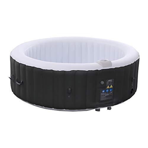 Vista general del Spa Piscina In-Outdoor Whirlpool Inflable. Bienestar con Calefacción y Masaje. AREBOS