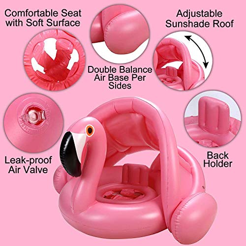 Anillo de natación de Bebe Inflable para Piscina Sunshine smile