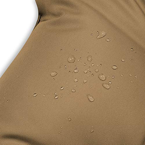 Tejido impermeable del Juego de 6 Cojines de Asiento de Silla 45x45 cm para Interior y Exterior Cómodos e Impermeables para Muebles de Jardin, Terraza o Suelo - Beige. SuperKissen24.