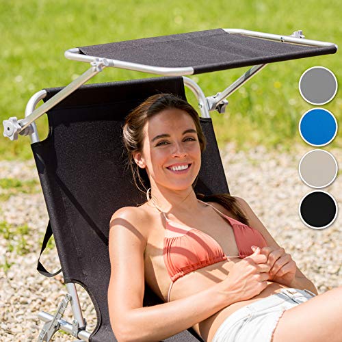 Colores disponibles de la tumbona del Set de 2 Cama Hamaca Tumbonas de Aluminio Plegable con Parasol para Exterior. TecTake