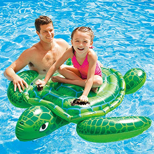intex 57524np - tortuga hinchable acuática con 2 asas 150 x 127 cm