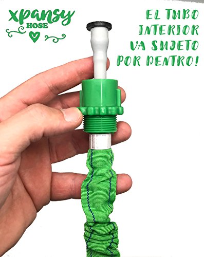 Manguera Extensible con la Presión del Agua, Verde, 7,5 metros. C2607A Basic. Xpansy Hose. Detalle