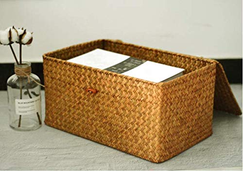 Cestas de Ratán con tapa para Lavandería, Baño, Cocina, 4 piezas-detalle-ambiente 6