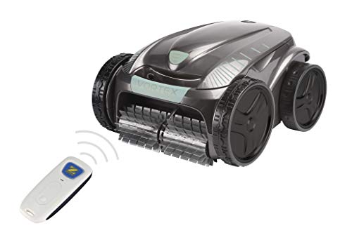 Vista de robot con mando del Limpiafondos Robot Autónomo para Piscina Vortex, Fondo, Paredes, LÃnea de Agua. AV35050. Zodiac