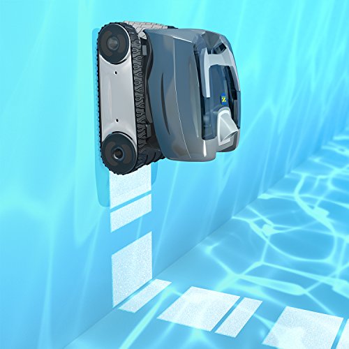 En acción limpiando paredes de la piscina el Limpiafondos Robot Autónomo para Piscina TornaX, Fondo y Paredes. WR000096. Zodiac