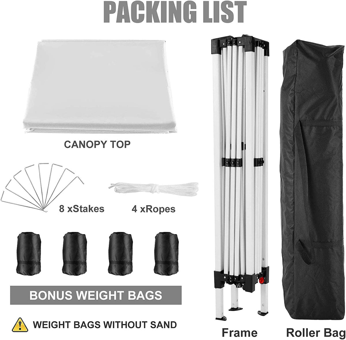Set de producto de la Carpa cenador3x3m Plegable Impermeable 4 Paredes, Protección UV 50+, Ajustable en Altura. Modelo en color azul. COBIZI
